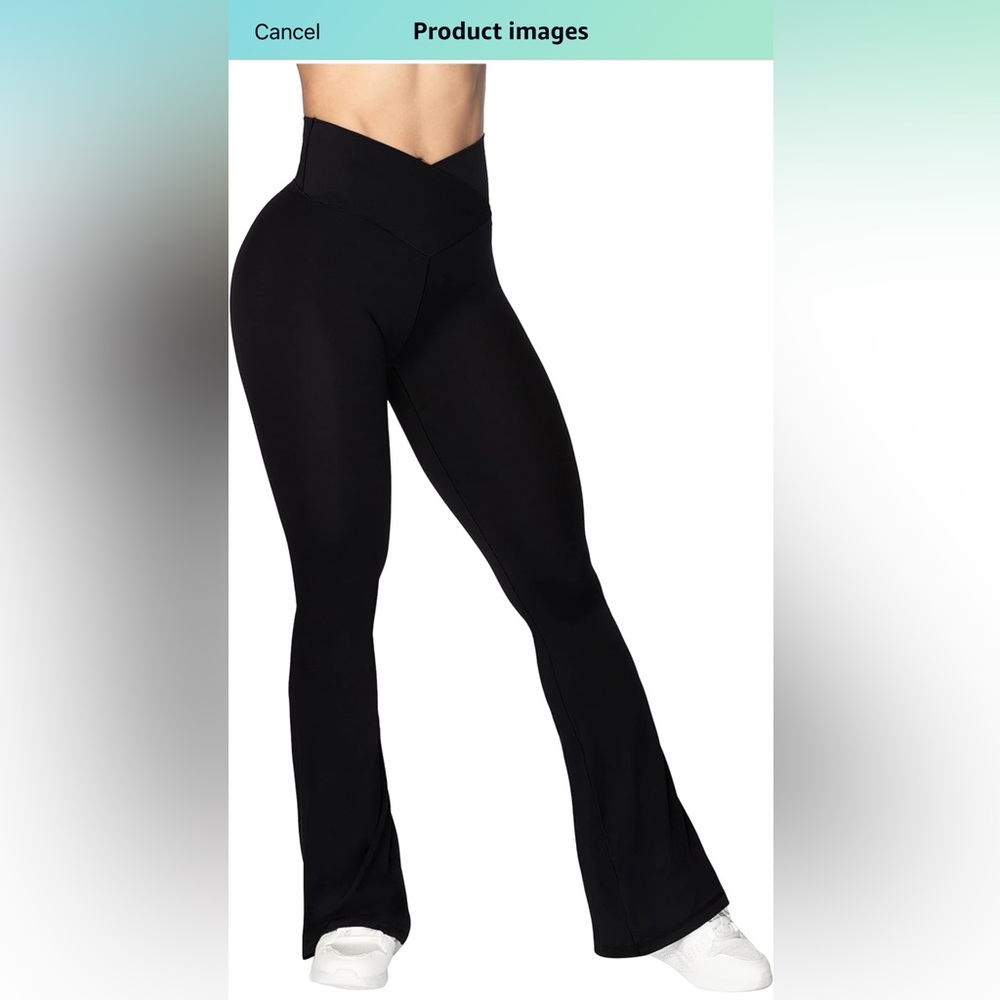 Cross front flare leggings size small only worn once